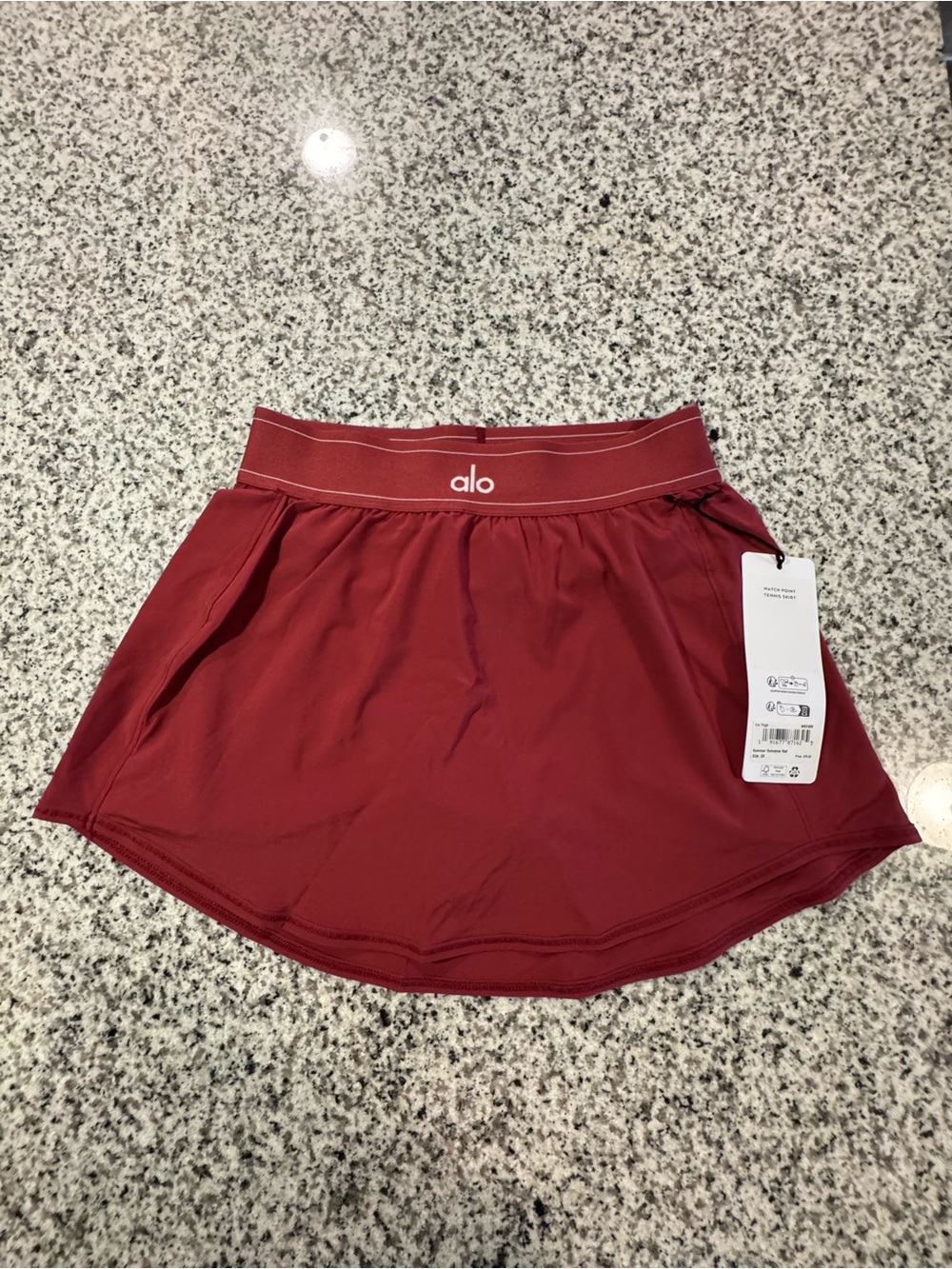 ALO Yoga Women's Summer Romance Red Match Point Tennis Skirt